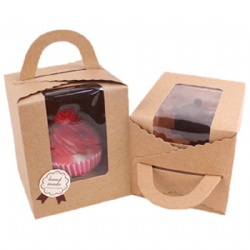 Kraft Paper Cake Box With Window