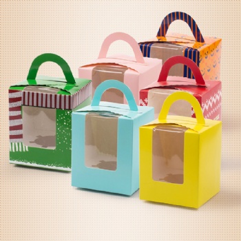 Cupcake Box with Handle and Window