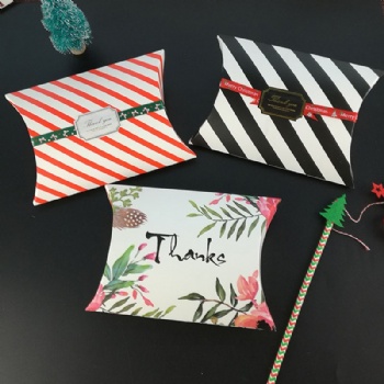 Wedding Candy Box Gift Pillow Paper Box