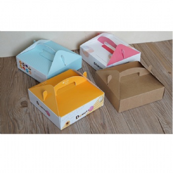  Donut Paper Box With Handle	