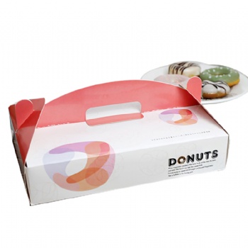 Donut Paper Box With Handle