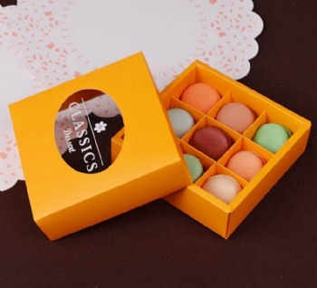 9pcs Macaroon Paper Box