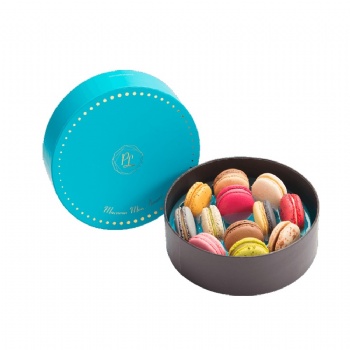 Round shape Macaroon Paper Box