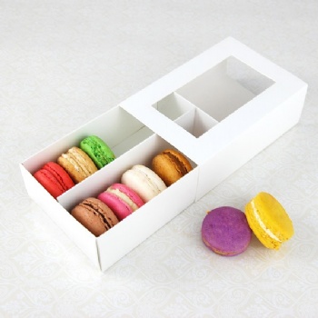 Macaroon Packaging Box With Clear Window