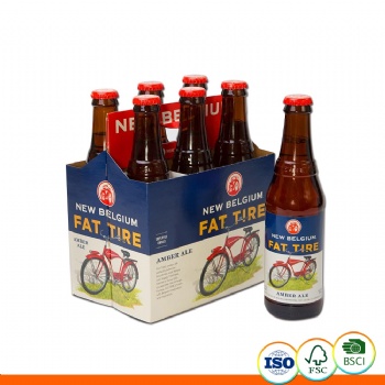 Wine Can Corrugated Carrier With Handle