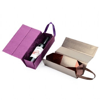 Special paper wine box with handle