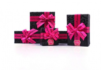  Elegant Paper Jewelry Box Set with Ribbon	