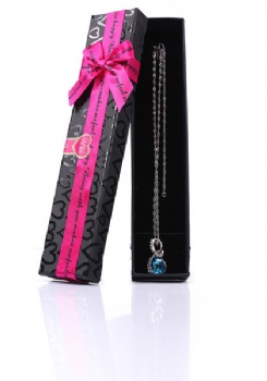  Elegant Paper Jewelry Box Set with Ribbon	