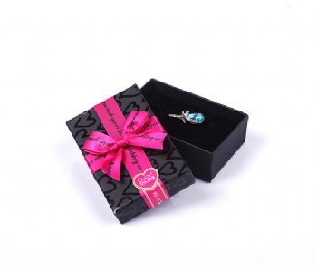  Elegant Paper Jewelry Box Set with Ribbon	