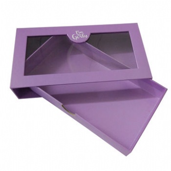 Drawer Box with clear window for garment