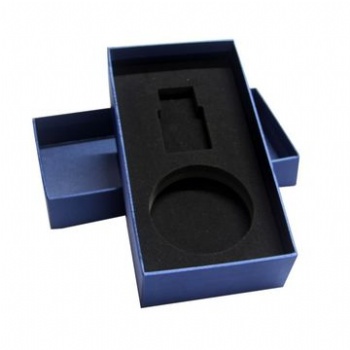 rigid box with foam or sponge insert